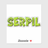 Serpil Name Kiwi Design Aufkleber Sticker (Blatt)