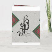 Serpinski-Plätze gequiltes Weihnachtsfest-Fraktal Feiertagskarte (Rückseite)