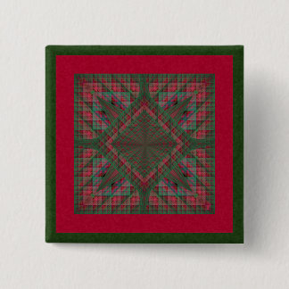 Serpinskis Quadrate steppten WeihnachtsFraktal Button