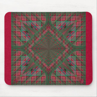 Serpinskis Quadrate steppten WeihnachtsFraktal Mousepad