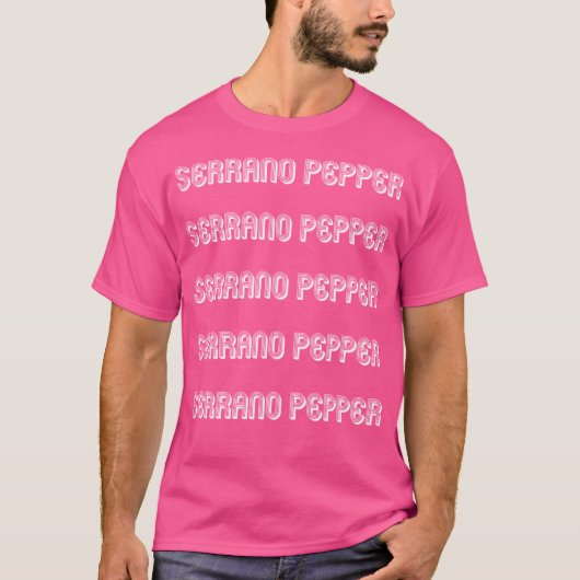 Serrano-Pfeffer essen T-Shirt (Vorderseite)