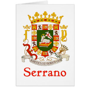 Serrano Schild von Puerto Rico