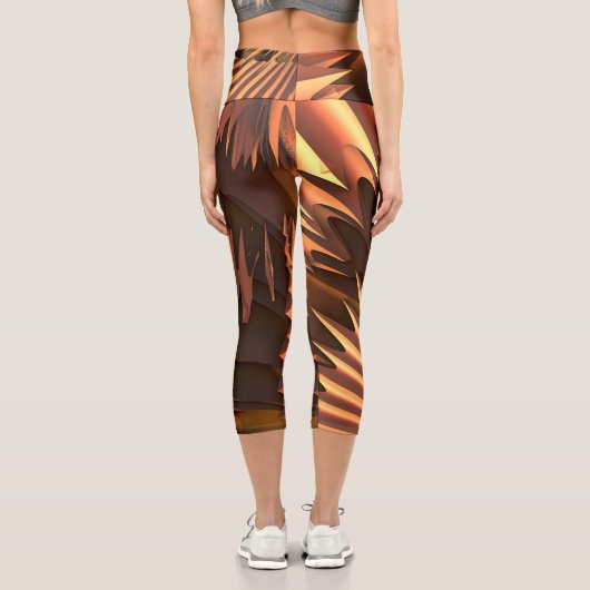 Serrationen Capri Leggings (Rückseite)