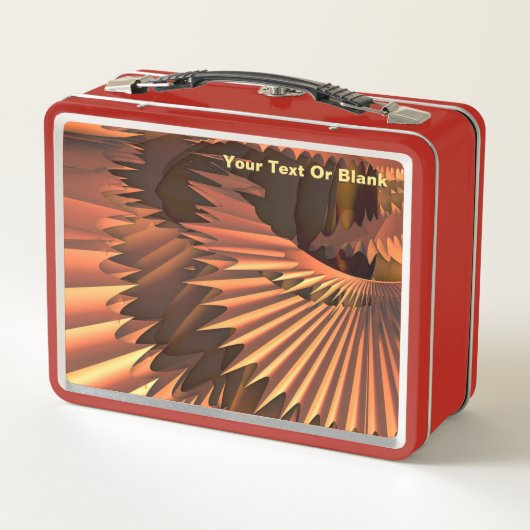 Serrationen Metall Brotdose (Rückseite)