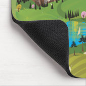 Serre Chevalier, Frankreich, Skiposter Mousepad (Ecke)