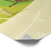 Serre Chevalier, Frankreich, Skiposter Poster (Ecke)