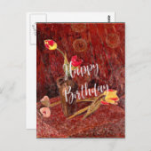 Serusier - Bouquet of Tulips, Birthday Wishes Postkarte (Vorne/Hinten)