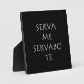 Serva me servabo te fotoplatte (Vorderseite)