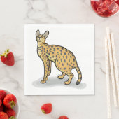 Serval Animal Napkins Serviette (Beispiel)