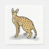 Serval Animal Napkins Serviette (Vorderseite)