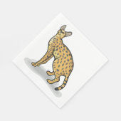 Serval Animal Napkins Serviette (Ecke)
