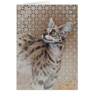 Serval Blank Card von Andrew Denman