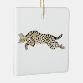 Serval Cat Keramik Ornament (Rechts)