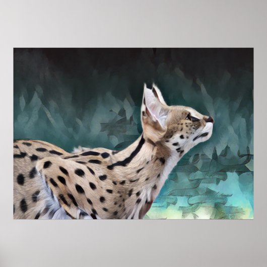 Serval Cat Poster (Vorne)