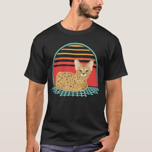 Serval Cat Vintag Sogga meme T-Shirt (Vorderseite)