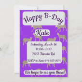 Serval Cats Happy Birthday Einladung (Vorderseite)