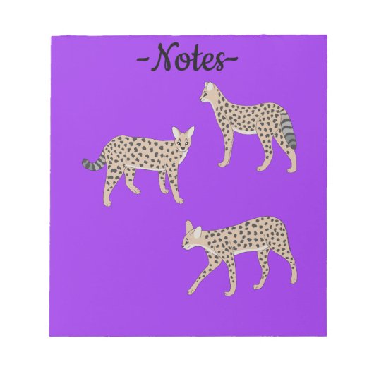 Serval Cats Notizblock (Vorderseite)