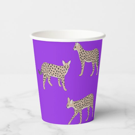 Serval Cats Pappbecher (Rückseite)