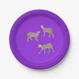 Serval Cats  Pappteller