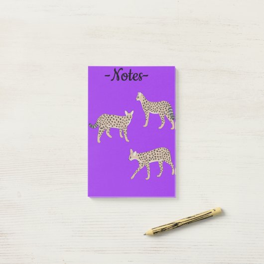 Serval Cats  Post-it Klebezettel (Auf Schreibtisch)