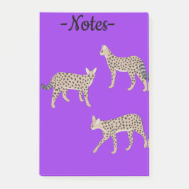Serval Katzen Post-it Klebezettel