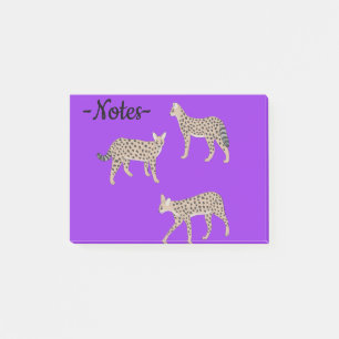 Serval Katzen Post-it Klebezettel