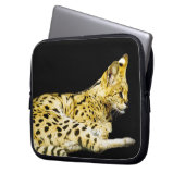 Serval Laptop Sleeve (Vorderseite Links)