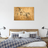 Serval Leinwanddruck (Insitu (Schlafzimmer))