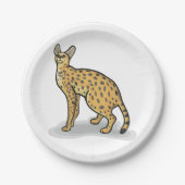 Serval Pappteller (Vorderseite)
