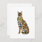 Serval - Urlaubskarte Feiertagskarte (Vorne/Hinten)