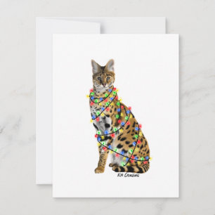 Serval - Urlaubskarte Feiertagskarte