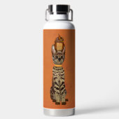 SERVALKATZE & EULE TRINKFLASCHE (Rückseite)