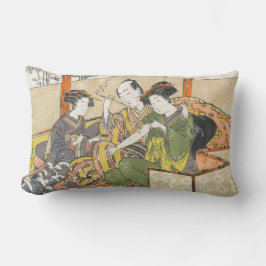 Servant, der Arzneimittel auf Geishas Arm ukiyo-e  Lendenkissen