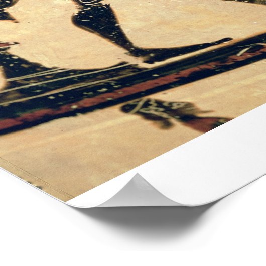 Servants Preparing Food for a Symposium, detail fr Poster (Ecke)