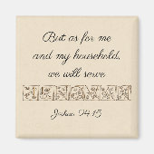 Serve Jehovah...Scripture Magnet~Gold Magnet (Vorne)