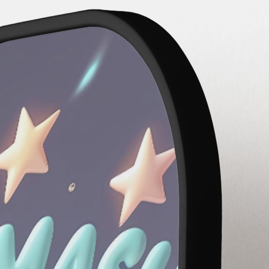 Serve. Schmettern. Lächle. - Niedlich Kawaii Pickl Pickleball Schläger (Linke Seite)