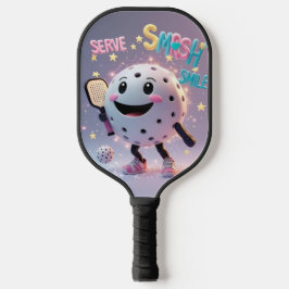 Serve. Schmettern. Lächle. - Niedlich Kawaii Pickl Pickleball Schläger