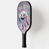 Serve. Schmettern. Lächle. - Niedlich Kawaii Pickl Pickleball Schläger (Links)