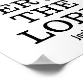 Serve the Lord Bible Verse Scripture Joshua 24 Poster (Ecke)