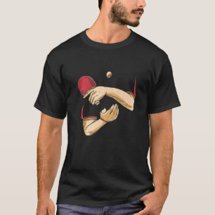 Serve Tischtennisball Ping Pong Spieler Tischtenni T-Shirt