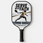 Serve With Faith Christian Pickleball Paddle (Vorderseite)