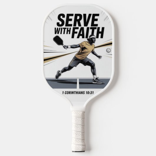 Serve With Faith Christian Pickleball Paddle (Vorderseite)