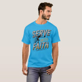 Serve With Faith Christian Pickleball T-Shirt (Vorne ganz)