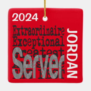 Server Extraordinaire CUSTOM Keramikornament