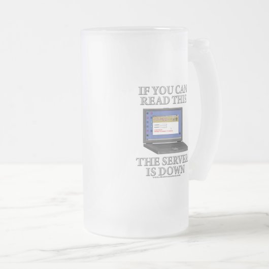 Server ist unten mattglas bierglas (VorderseiteRechts)