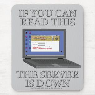 Server ist unten mousepad