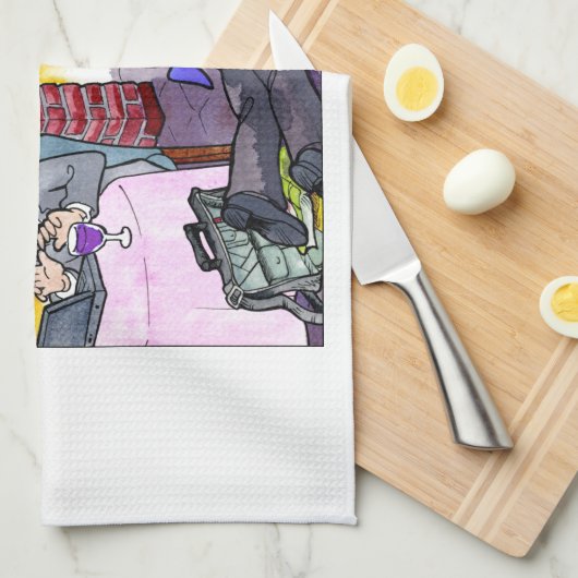 Server runter! geschirrtuch (Viertel Falte)