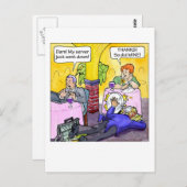Server runter! postkarte (Vorne/Hinten)