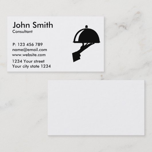 Serverkellner Visitenkarte (Vorne/Hinten)