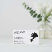 Serverkellner Visitenkarte (Stehend Vorderseite)